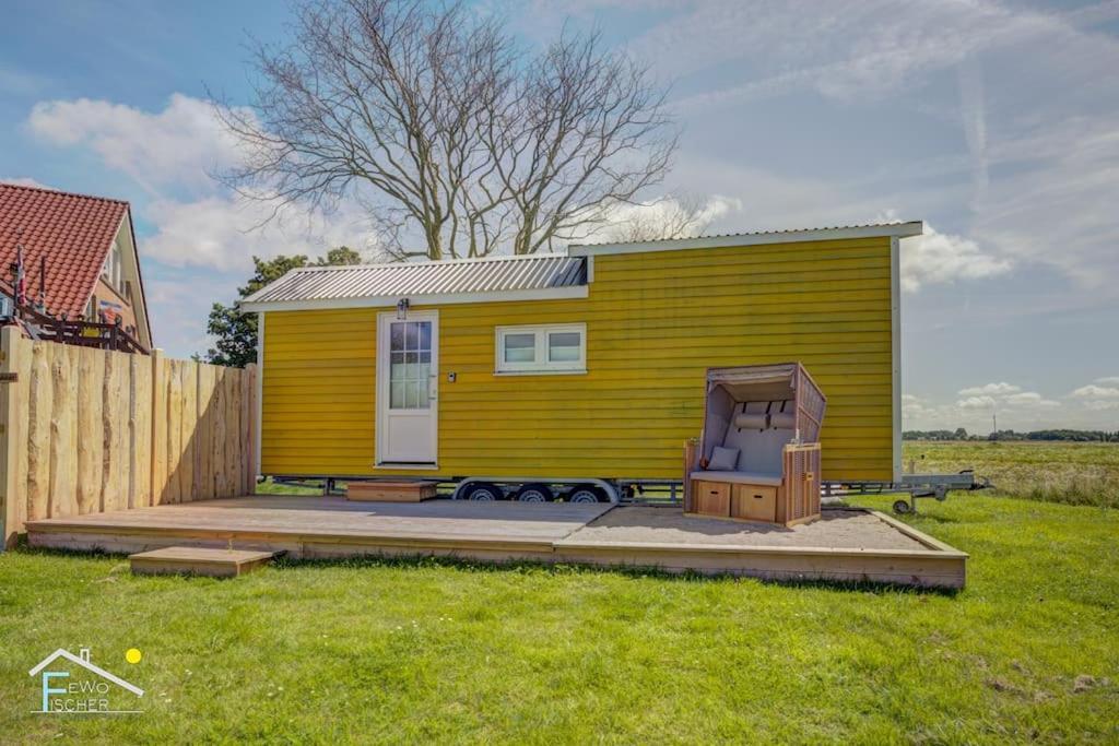 Tiny House Strandhaekster Westerdeichstrich Buitenkant foto